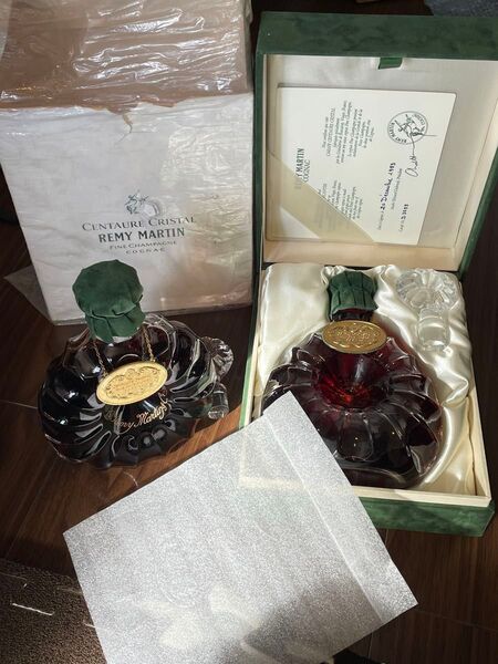 【未開栓】REMY MARTIN レミーマルタン セントークリスタル バカラボトル ブランデー 替栓 2本セット