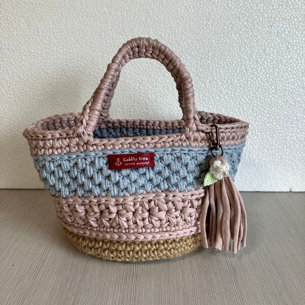 スパゲッティ紐麻紐バッグ