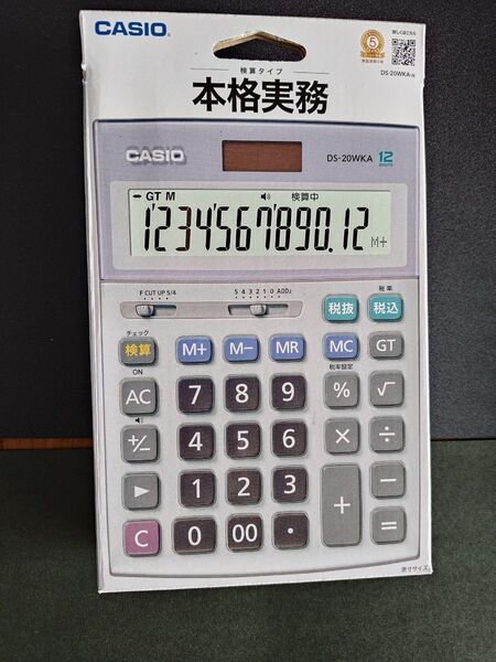 CASIO 本格実務電卓 DS-20WKA 新品