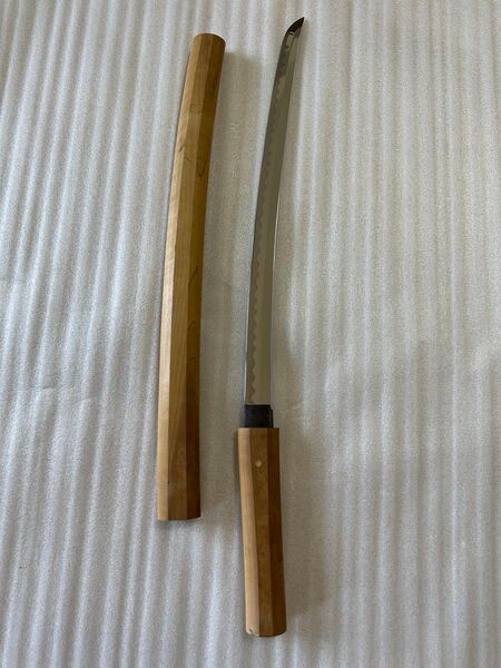 模造刀 白鞘 鞘付長さ約70cm 脇差 FL12