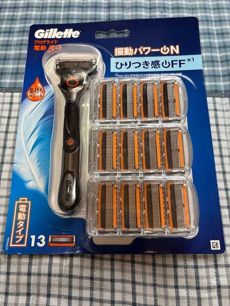 新パッケージ!Gillette プログライド 電動 5枚刃 本体+替刃13枚セット
