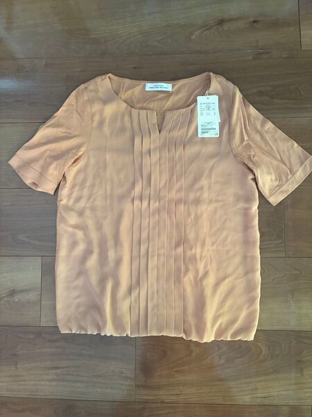UNITED ARROWS green label relaxing シフォンプリーツエリパーツ カットソー