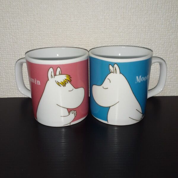 ムーミン マグカップ 2個セット ピンク&水色