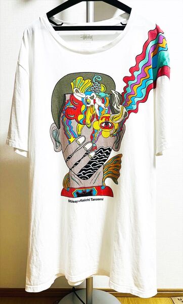 田名網 敬一 stussy Tシャツ XLサイズ keiichi tanaami ビッグサイズ used品