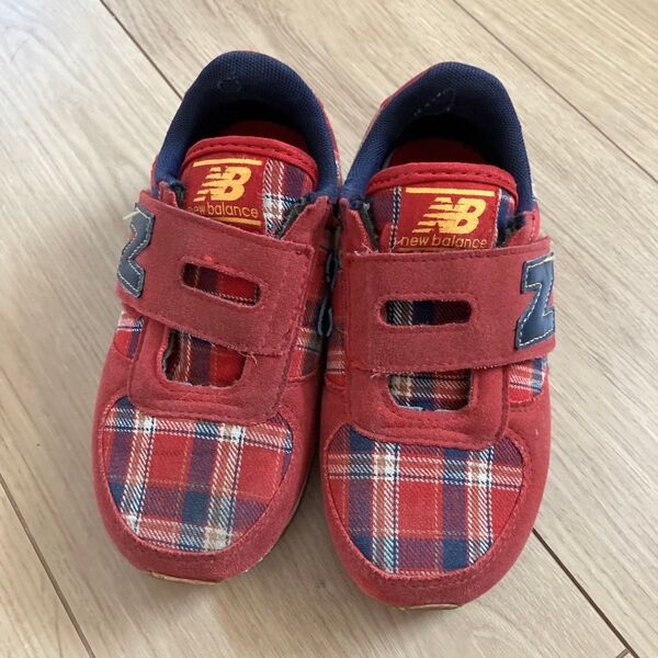 New balance キッズ 靴【KV220RCP】チェック 18㎝ スニーカー ニューバランス