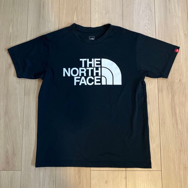 ノースフェイス 半袖Tシャツ Mサイズ レディース メンズ ロゴ入り 黒 THE NORTH FACE