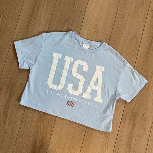ZARA キッズ USAプリント Tシャツ size9-10 140cm 子供 半袖