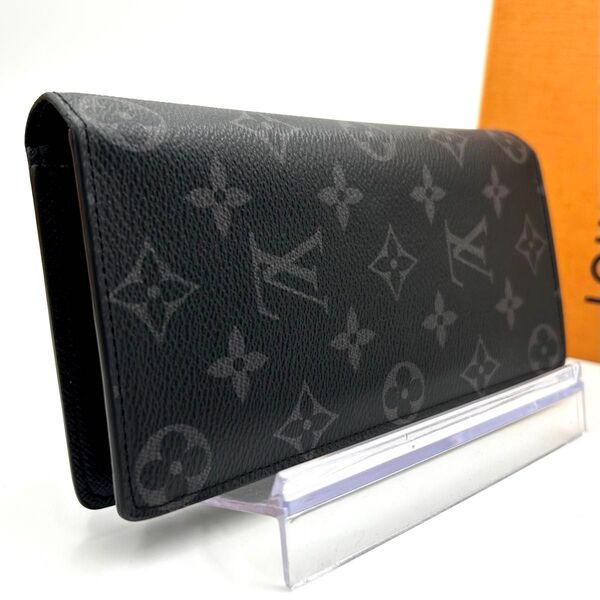 LOUIS VUITTON ルイヴィトン モノグラム エクリプス ポルトフォイユ ブラザ IC 長財布 ブラック メンズ ビジネス