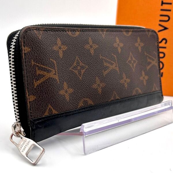 LOUIS VUITTON ルイヴィトン モノグラム マカサー 長財布 ジッピーウォレット ヴェルティカル メンズ ビジネス