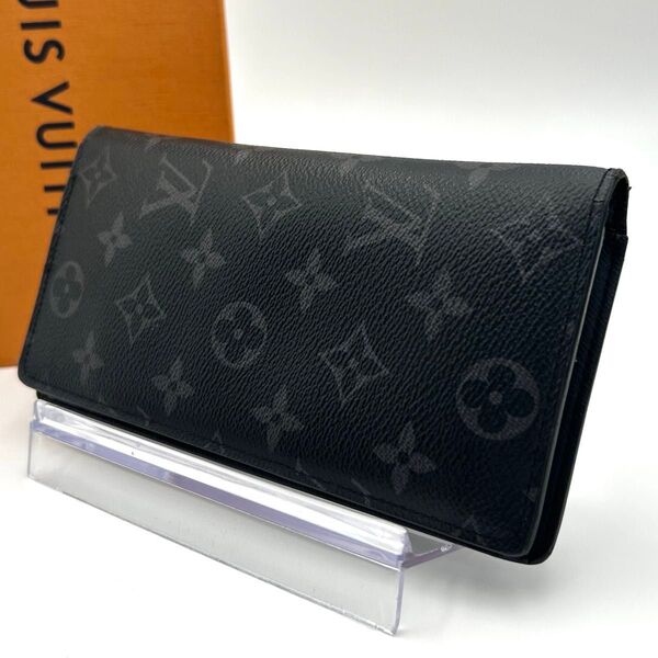限界価格! LOUIS VUITTON ルイヴィトン モノグラム エクリプス 長財布 ポルトフォイユブラザ M61697 RFID