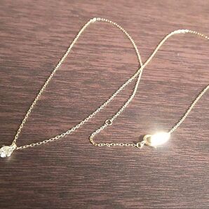 美しい!0.2ct 天然ダイヤモンド k10YG ネックレス