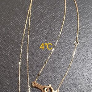 4℃ k10 ネックレス(リバーシブル)