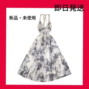 【週末限定価格・即日発送】SNIDEL系統花柄マキシドレス ホワイト 夏 白 ワンピース新品未使用海外系