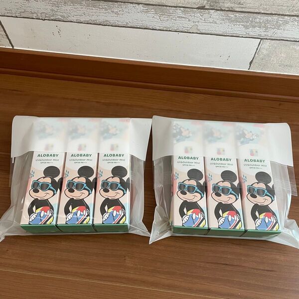 【新品6本セット】アロベビー UV&アウトドアミスト 80ml ★数量限定★ディズニーデザイン ALOBABY