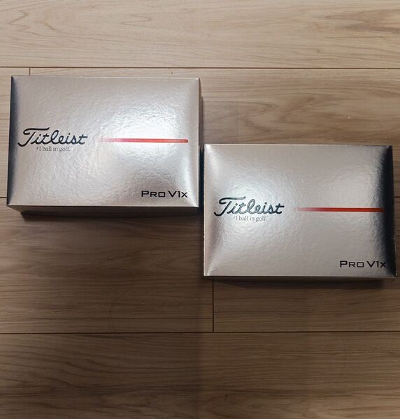 Titleist Pro V1x ゴルフボール 2ダース 新品未使用 ローナンバー