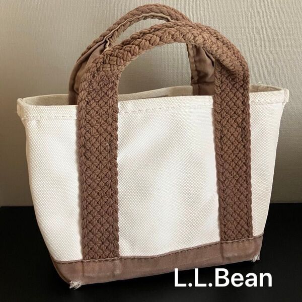 L.L.Bean エルエルビーン トートバッグ ウェブ ハンドル ブラウン USED