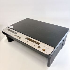 脚付き アイリスオーヤマ 2口 IHクッキングヒーター 工事不要 1400W