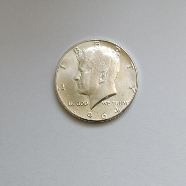 ケネディハーフダラー 1964年 銀貨 アメリカ