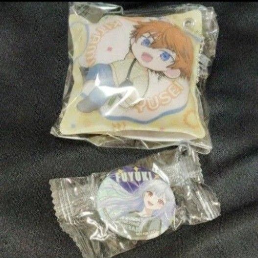 にじさんじ×くら寿司コラボ クッションチャーム 缶バッチ