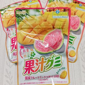 果汁グミ 南国フルーツミックス果汁100 3袋 ラストです