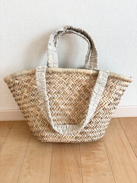 新品タグ無し 2way カゴバッグ ナチュラル