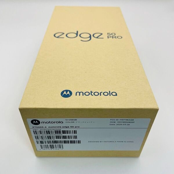 【新品未開封】motorola edge 50 pro 12GB/256GB ブラックビューティ XT2403-4
