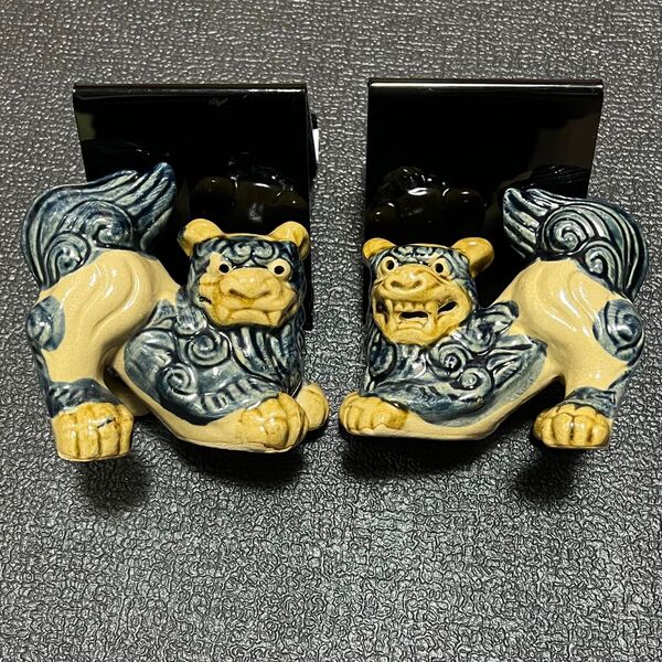 陶器 シーサー 魔除け 置物 縁起物 獅子 沖縄 オブジェ 陶器製 狛犬 魔除け 運気上昇
