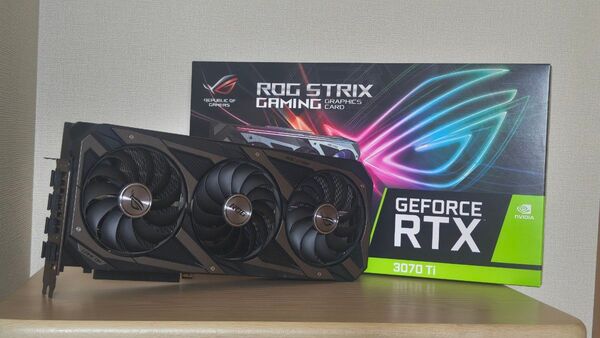 【グリス交換済!】ASUS ROG STRIX NVIDIA GeForce RTX3070Ti 動作品