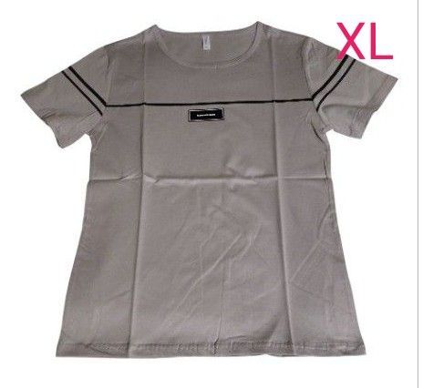 新品 未使用品 Tシャツ グレー XL メンズ シンプル カジュアル ワンポイント 男女兼用 カットソー