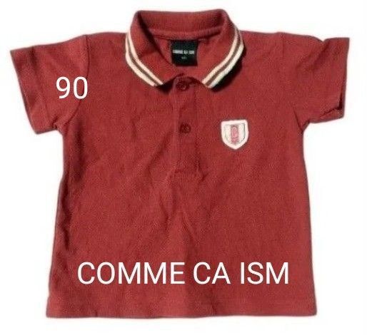 COMME CA ISM ベビー服 90cm ポロシャツ レッド Tシャツ コムサ キッズ 子供服