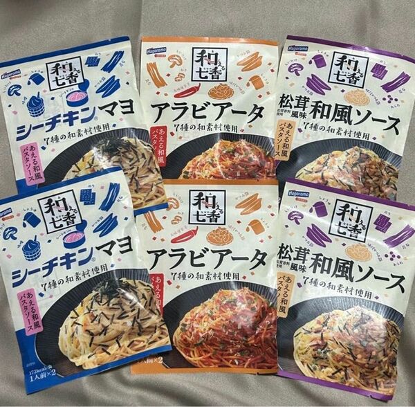 はごろもフーズ 「7種の和素材で楽しむ和えるパスタソース」3種6袋セット