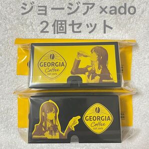 GEORGIA×ado スマホスタンドスピーカー ノベルティ 2個セット 2柄ジョージア アド コラボ