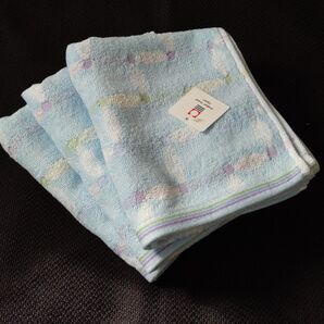 ほぼ完売 新生活 今治タオル 260匁 ディミニ フェイスタオル 中厚地 ブルー 3枚 認証タグ付 春 巣立ち