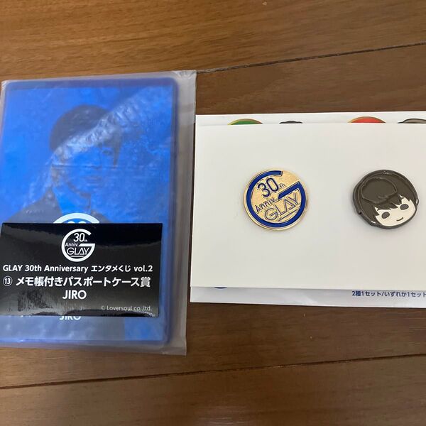glay エンタメくじ JIRO パスポートケース ピンズセット