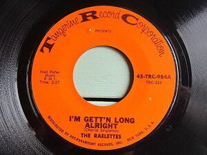 THE RAELETTES●I’M GETTI’N LONG ALRIGHT/ALL I NEED IS HIS LOVE TRC-323●200623t1-rcd-7-fnレコード7インチファンク米盤68年