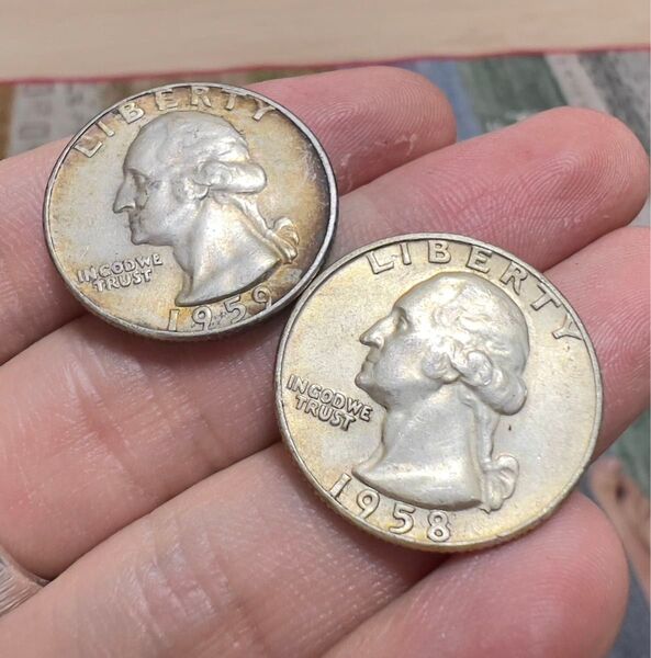 アメリカ USA 銀貨 未使用に近い 光沢あり コイン 古銭