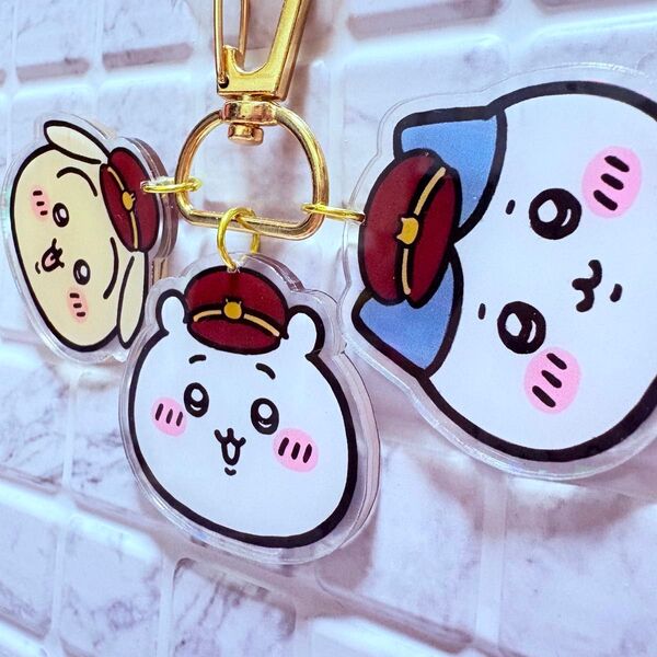 ちいかわ ハチワレ うさぎ 阪急 アクリルキーホルダー チャーム 51