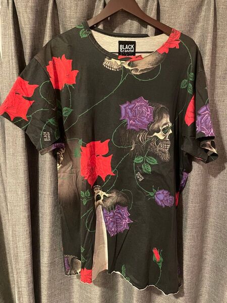 【美品】Yohji Yamamoto スカルローズ 半袖Tシャツ サイズ3
