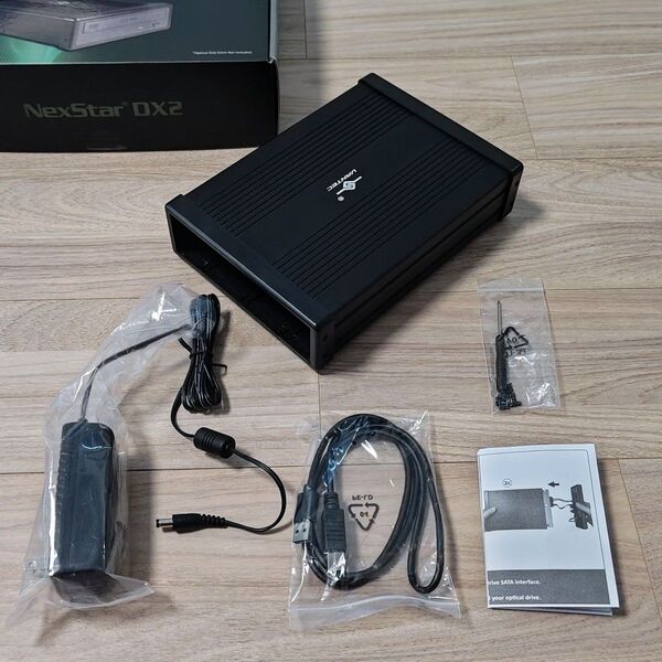 【VANTEC NexStar DX2】 外付けエンクロージャ USB3.0 内蔵SATA 光学ドライブ 外付け化ケース 5.25