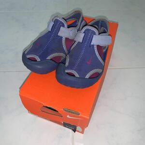  Nike SUNRAYPROTECT Kids сандалии пляжные сандалии размер 16cm/10c солнечный Ray защита 