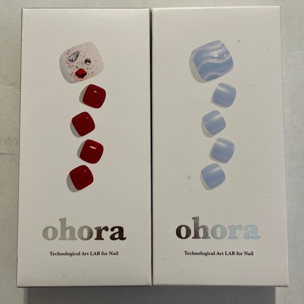 【新品未開封】ohora ペディキュア 2箱セット オホーラ オホラ オーホラ フットネイル