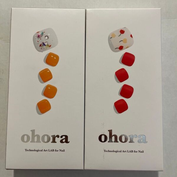 【新品未開封】ohora ペディキュア 2箱セット オホーラ オホラ オーホラ フットネイル