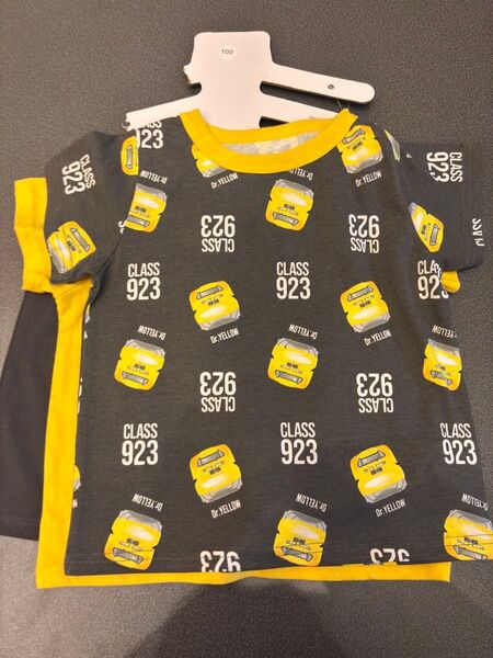 ドクターイエロー キッズ ルームウェア パジャマ 100cm 上2枚下1枚 男の子 Tシャツ