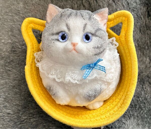 猫スクイーズ カゴ付き