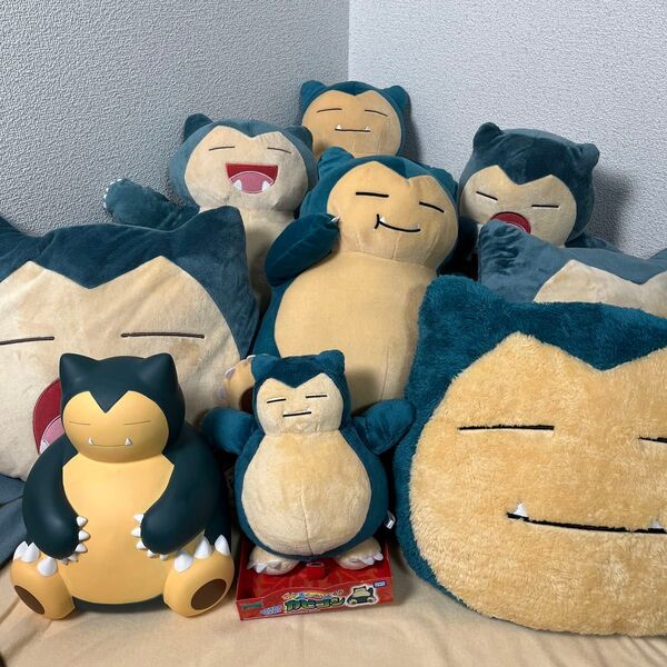 ポケットモンスター カビゴン ぬいぐるみ/クッション/貯金箱/ブランケット 計10点
