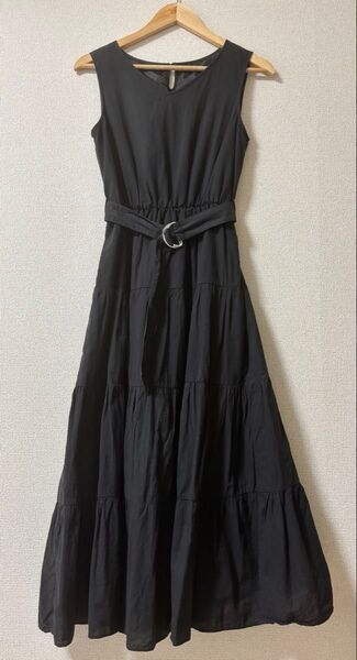 ロングワンピース 黒 INGNI