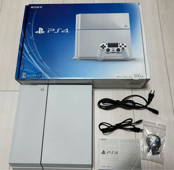 早い者勝ち!PS4 本体 CUH-1100A 500GB グレイシャーホワイト完品! 初期化済み
