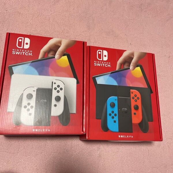 早い者勝ち!新品未使用!Nintendo Switch 有機ELモデル ネオンブルーネオンレッドとホワイト色はランダムの可能性あり