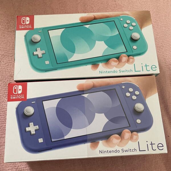値下げ!!ー未使用!早い者勝ち!Nintendo Switch Lite ブルーとターゴイズ 色はランダムになる可能性あり