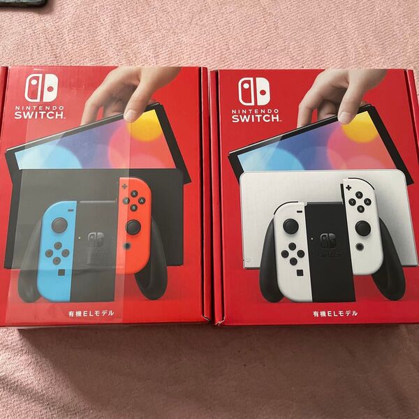 早い者勝ち!新品未使用!Nintendo Switch 有機ELモデル ネオンブルーネオンレッドとホワイト色はランダムの可能性あり